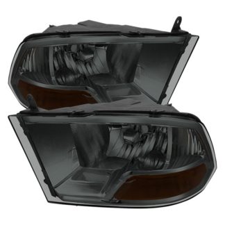 ( POE ) Dodge Ram 1500 09-12 ( Non Quad Headlights ) Crystal Headlights - Smoke