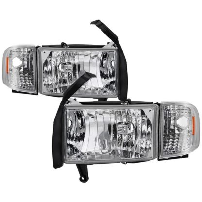 ( OE ) Dodge Ram 1500 94-01 ( 99-01 Don‘t Fit Sport Package Models ) / Ram 2500 3500 94-02 Headlights with Corner Lamps - OEM