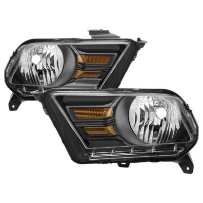 ( xTune ) Ford Mustang 2010-2014 Halogen (Don‘t Fit Models With Factory HID Xenon & Shelby GT500 Models ) OEM Style Headlights - Black