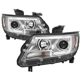 Chevy Colorado 15-19 Projector Headlights – Light Bar LED – Chrome