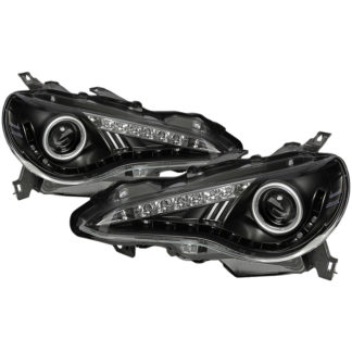 Scion FRS 12-19 / 17-19 Toyota 86 (Halogen model only) Projector Headlights – DRL LED – Black