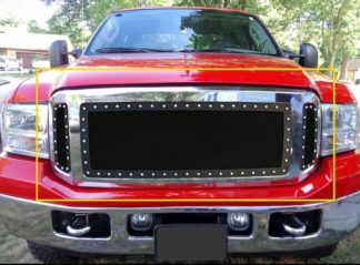 GR06LEA76H 1.8mm Wire Mesh Rivet Style Grille 2005-2007 Ford Excursion