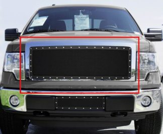 GR06LFF32H 1.8mm Wire Mesh Rivet Style Grille 2009-2014 Ford F-150