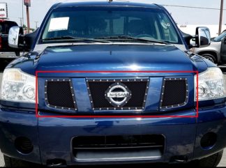 GR14LED12H 1.8mm Wire Mesh Rivet Style Grille 2004-2007 Nissan Armada