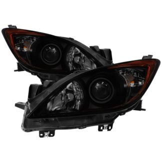 ( xTune ) Mazda 3 2010-2013 Halogen only ( Won‘t fit HID Models ) OEM Style Projector Headlights - Black Smoked