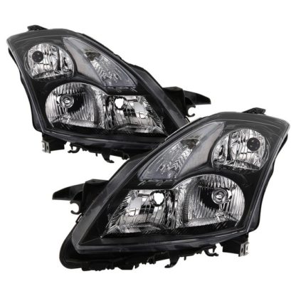 ( xTune ) Nissan Altima 07-09 Sedan Crystal Headlights - Halogen Model Only ( Not Compatible With Xenon/HID Model ) - ALL Black