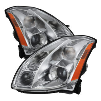 ( OE ) Nissan Maxima 04-06 ( Halogen Only ) Crystal Headlights - Chrome