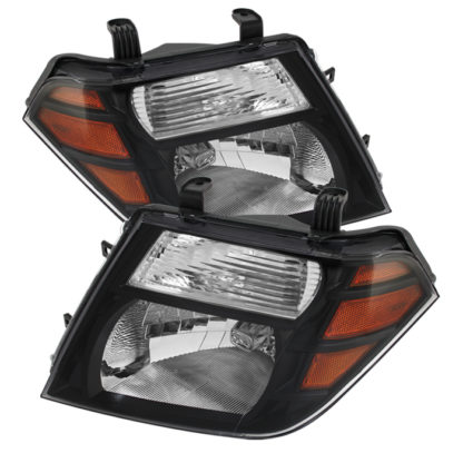 ( xTune ) Nissan Pathfinder 08-11 Amber Crystal Headlights - Black