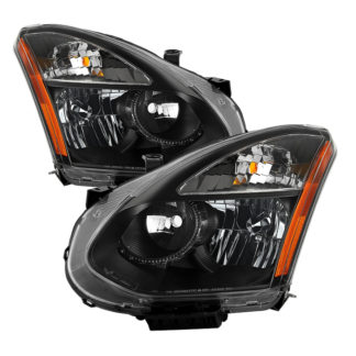 ( xTune ) Nissan Rogue 08-14 Halogen Model Only ( Don‘t Fit HID models ) OEM Style Headlights-Black
