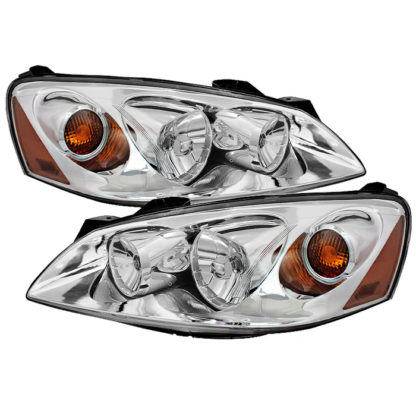 ( OE ) Pontiac G6 05-10 (09-10 fit  w/Amber Turn Signal) Crystal Headlights - Chrome