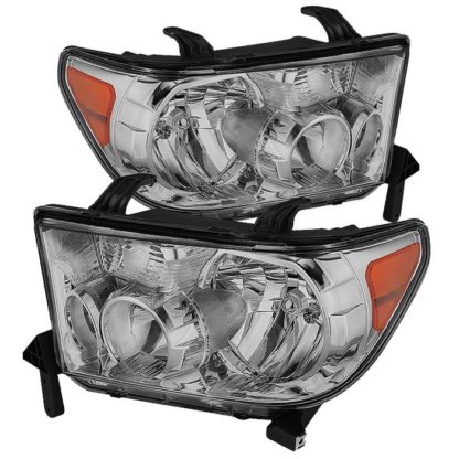 ( OE ) Toyota Tundra 07-13 / Toyota Sequoia 08-13 OEM Style Headlights ( Will Not Fit Model With Headlight Washer ) - Chrome