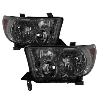 ( xTune ) Toyota Tundra 07-13 / Toyota Sequoia 08-13 OEM Style Headlights ( Will Not Fit Model With Headlight Washer ) - Smoked