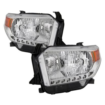 ( OE ) Toyota Tundra 2014-2017 / 2018 Tundra ( will only fit SR and SR5 Model )  Halogen Models only ( don‘t fit Models with Daytime Running Light Function ) OEM Style Headlights  - Chrome