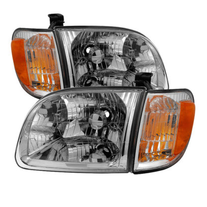 ( OE ) Toyota Tundra Regular/Access Cab 00-04 ( Don‘t fit Double Cab Model ) OEM Style Headlights & Corner Lights - Chrome