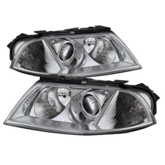 ( OE ) Volkswagen Passat 01-05 Crystal Headlights - Halogen Model Only ( Not Compatible With Xenon/HID Model ) - Chrome