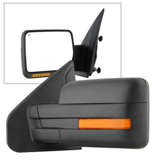 MIR-03349EH-P-L Ford F150 07-14 POWER Heated Amber LED Signal OE Mirror - Left