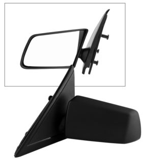 MIR-08059-822-M-L Chevy S10 94-04 OE Mirror Textured Manual - Left | Fit GMC Sonoma 94-04 | OE# 15977933   PL# GM1320129