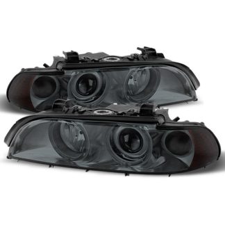 BMW E39 5-Series 97-03 Halo Projector Headlights - Smoke