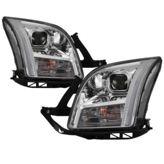 Ford Fusion 06-09 Projector Headlights – Light Bar DRL – Chrome