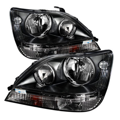Lexus RX300 99-03 Halogen Only ( don‘t fit HID Models ) (Bulbs Not Included) Crystal Headlights - Black