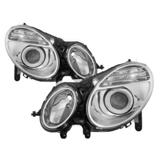 Mercedes Benz W211 E -Class 2003-2009 ( HID Models Only)  (Don‘t Have AFS Function )Projector Headlights - Chrome