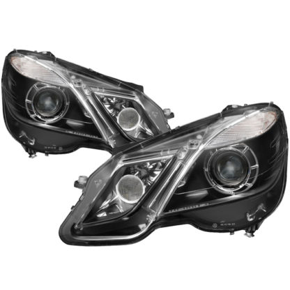 Mercedes Benz E-Class 10-13 Projector Headlights - OE Style - Halogen Model Only ( Not Compatible With Xenon/HID Model ) - Black