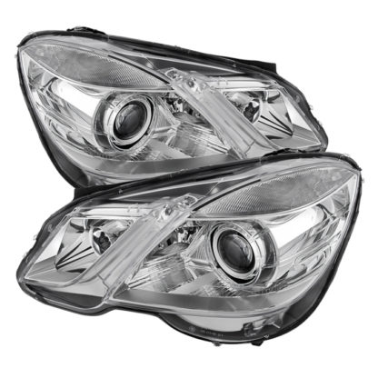 Mercedes Benz E-Class 10-13 Projector Headlights - OE Style - Halogen Model Only ( Not Compatible With Xenon/HID Model ) - Chrome