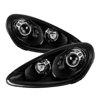 Porsche Cayenne 11-14 4 LED Projector Headlights - Black