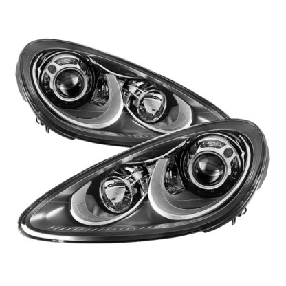 Porsche Cayenne 11-14 4 LED Projector Headlights - OE Grey