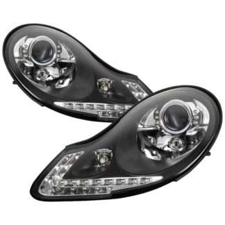 Porsche Boxster 986 97-04 / 911 996 99-02 Projector Headlights - Halogen Model Only ( Not Compatiable With Xenon/HID Model ) - Black