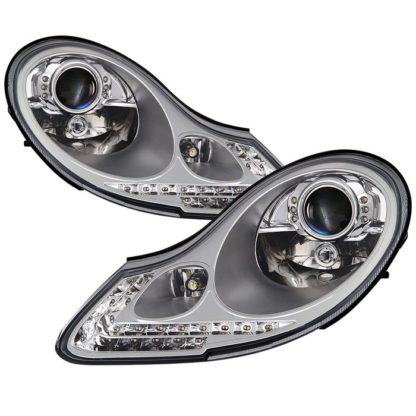 Porsche Boxster 986 97-04 / 911 996 99-02 Projector Headlights - Halogen Model Only ( Not Compatiable With Xenon/HID Model ) - Chrome