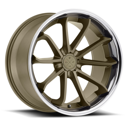 Blaque Diamond Wheel / Model BD-23 / Matte Bronze w/Chrome SS Lip