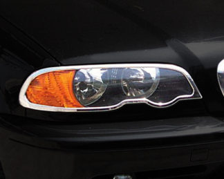 ABS Chrome Head Light Bezel 2000 – 2003 BMW 3-Series-E46-Coupe