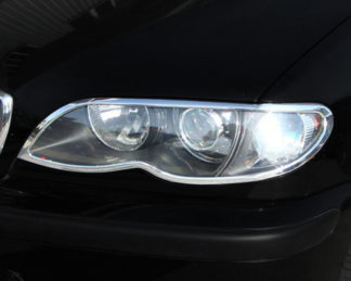 ABS Chrome Head Light Bezel 2002 – 2005 BMW 3-Series-E46-Sedan