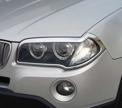 ABS Chrome Head Light Bezel 2004 - 2010 BMW X3-Series-E83