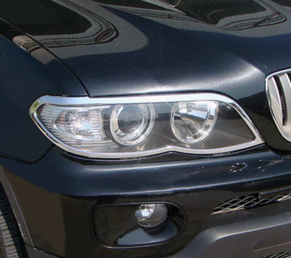 ABS Chrome Head Light Bezel 2004 - 2006 BMW X5-Series-E53