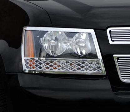 ABS Chrome Head Light Bezel 2007 - 2014 Chevy Suburban