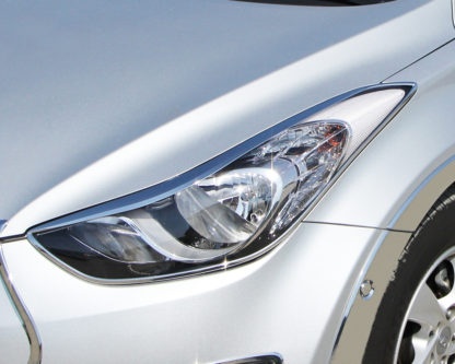ABS Chrome Head Light Bezel 2011 - 2016 Hyundai Elantra-4-Door