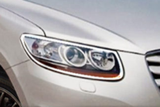 ABS Chrome Head Light Bezel 2007 - 2012 Hyundai SantaFe