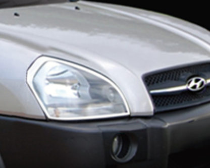 ABS Chrome Head Light Bezel 2005 - 2009 Hyundai Tucson