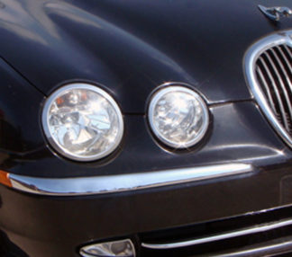 ABS Chrome Head Light Bezel 2000 - 2008 Jaguar S-Type