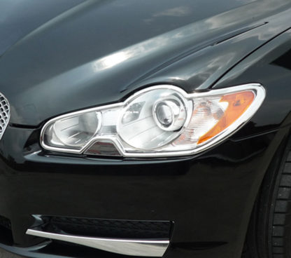 ABS Chrome Head Light Bezel 2009 - 2012 Jaguar XF-Series