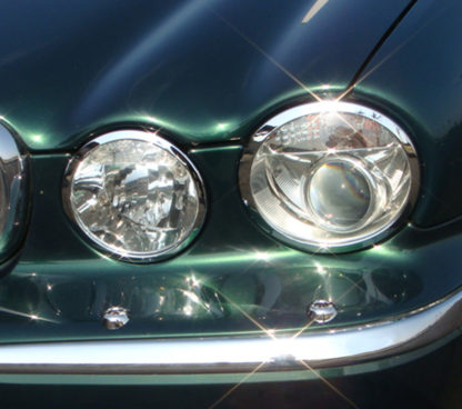 ABS Chrome Head Light Bezel 2004 - 2009 Jaguar XJ-Series