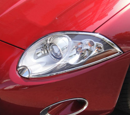 ABS Chrome Head Light Bezel 2007 - 2013 Jaguar XK-Series
