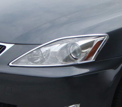 ABS Chrome Head Light Bezel 2006 - 2012 Lexus IS-Series
