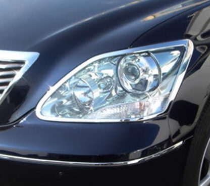 ABS Chrome Head Light Bezel 2004 - 2006 Lexus LS-Series