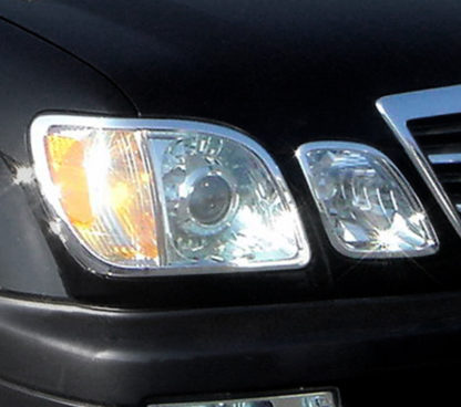 ABS Chrome Head Light Bezel 1999 - 2007 Lexus LX-Series