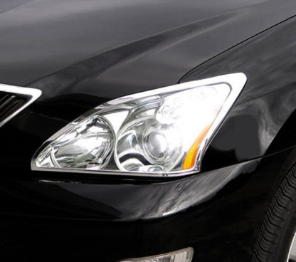 ABS Chrome Head Light Bezel 2004 - 2009 Lexus RX-series