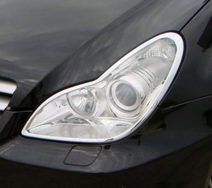 ABS Chrome Head Light Bezel 2006 - 2011 Mercedes-Benz CLS-Class-W219