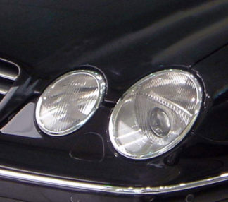 ABS Chrome Head Light Bezel 4-Pc 2000 – 2006 Mercedes-Benz CL-Class-W215